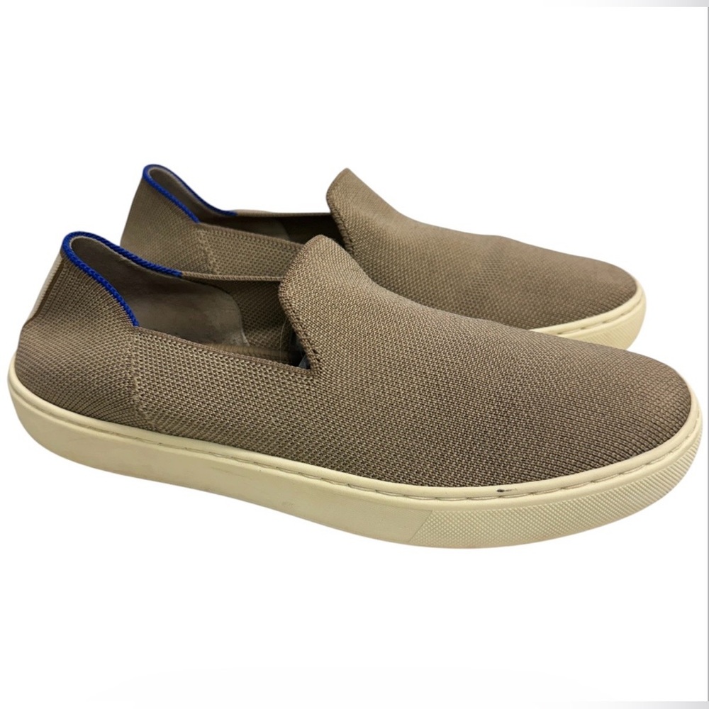 Rothy’s Original Slip-On Canvas Portbello Sneaker in Taupe Women’s Size 8